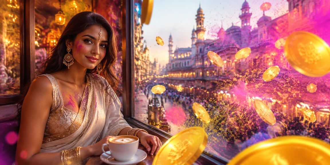 Traditional lottery scene in Lucknow Old City